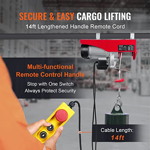 440LBS 110V Electric Hoist with Remote Control T513
