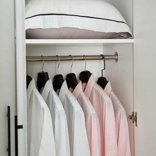 White 4 Door Wood Armoire Wardrobe with 2 Hanging Rods and 2 Drawers H6894