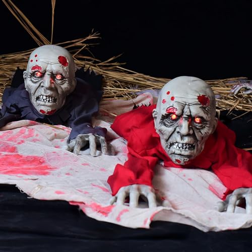 Halloween Zombie Groundbreaker Decoration with Scary Sound Glowing Eyes E981845