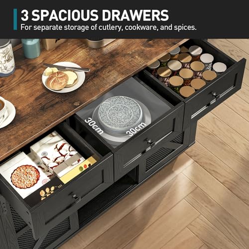 White and Walnut Rolling Kitchen Island with Storage O55796