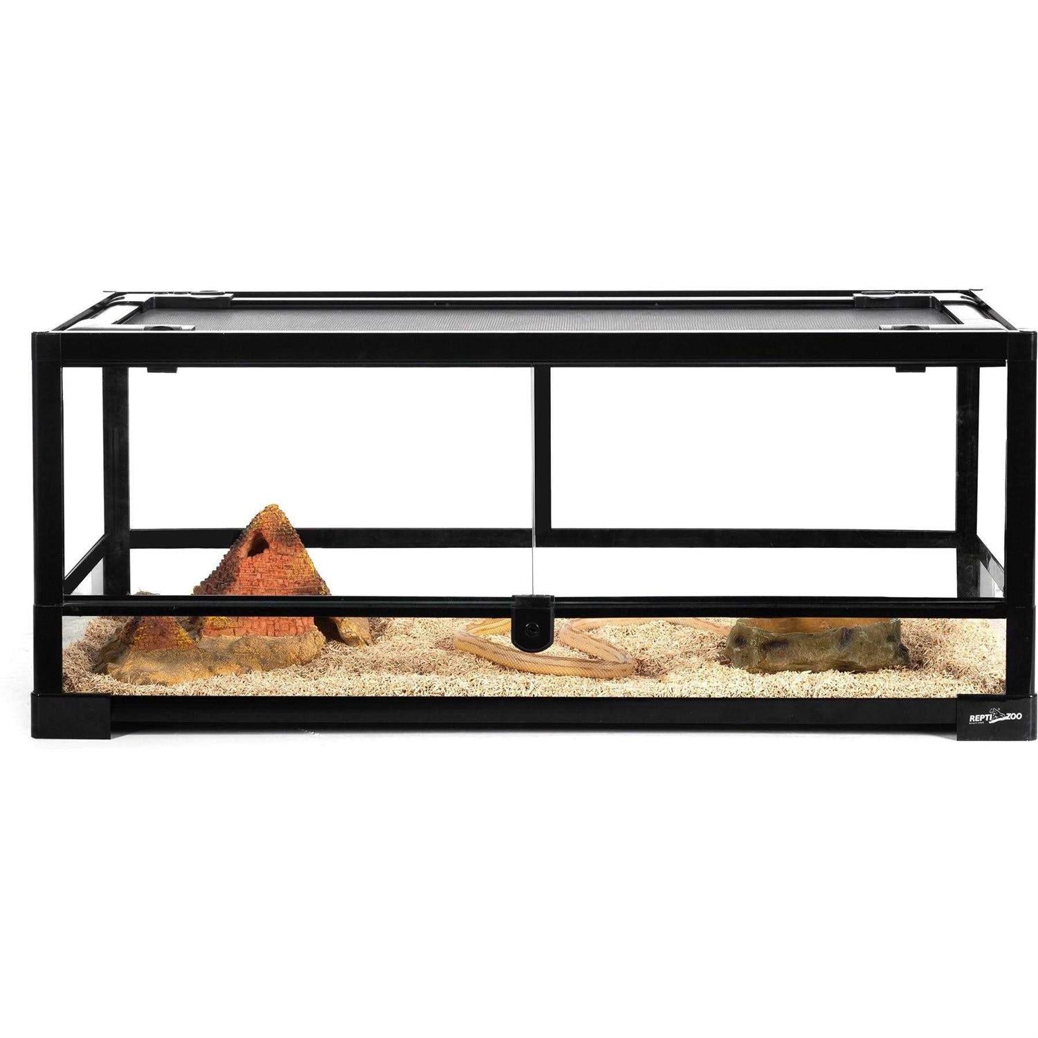 Tempered Glass Front Opening Double Hinge Door Terrarium H7650