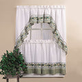 Cottage Ivy Country Curtain Tier And Swag Set, Multi, 56-Inch X 36-Inch P529