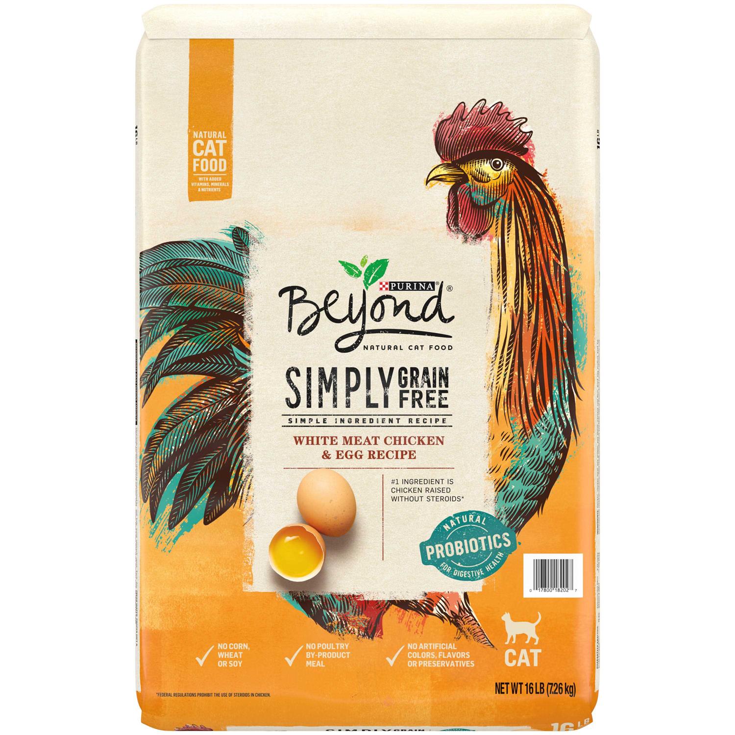 Grain Free White Meat Chicken & Egg Recipe Natural Dry Cat Food O69615