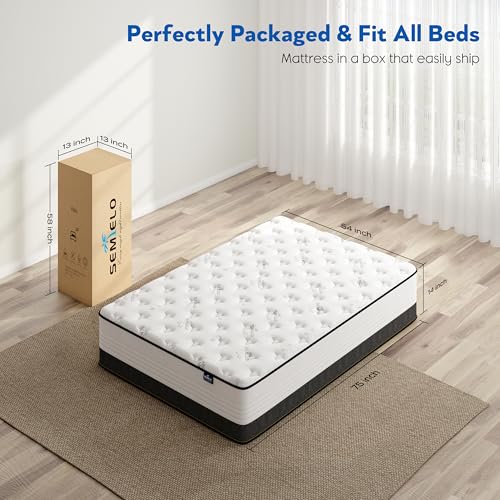 10 Inch Full Mattress Hybrid with Memory Foam and Pocketed Coils B800