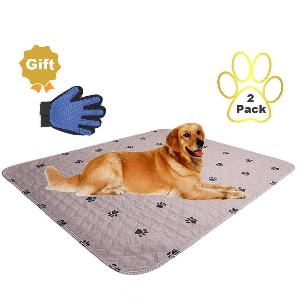 Washable Dog Pee Pads with Puppy Grooming Gloves C27408