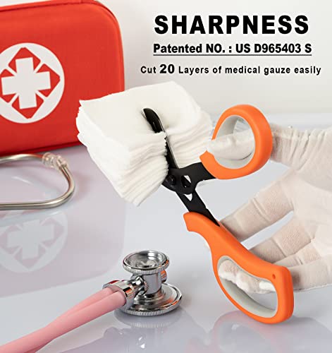 2 Pack Stainless Steel Medical Scissors with Non-Stick Blades J7868