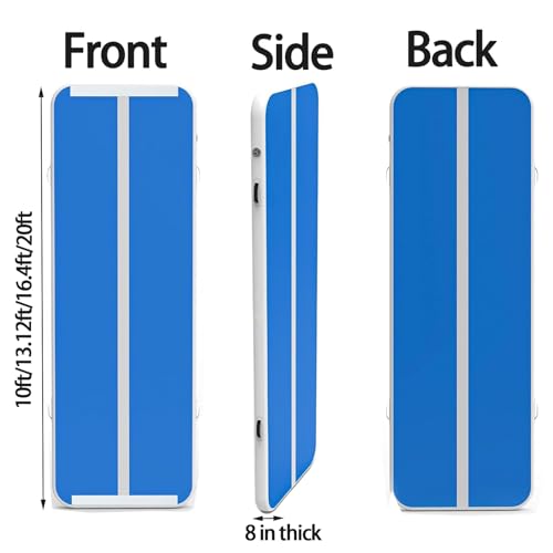 6.6ft 10 ft 13ft 16ft 20ft 4/8in Thick Inflatable Gymnastics Mat W367