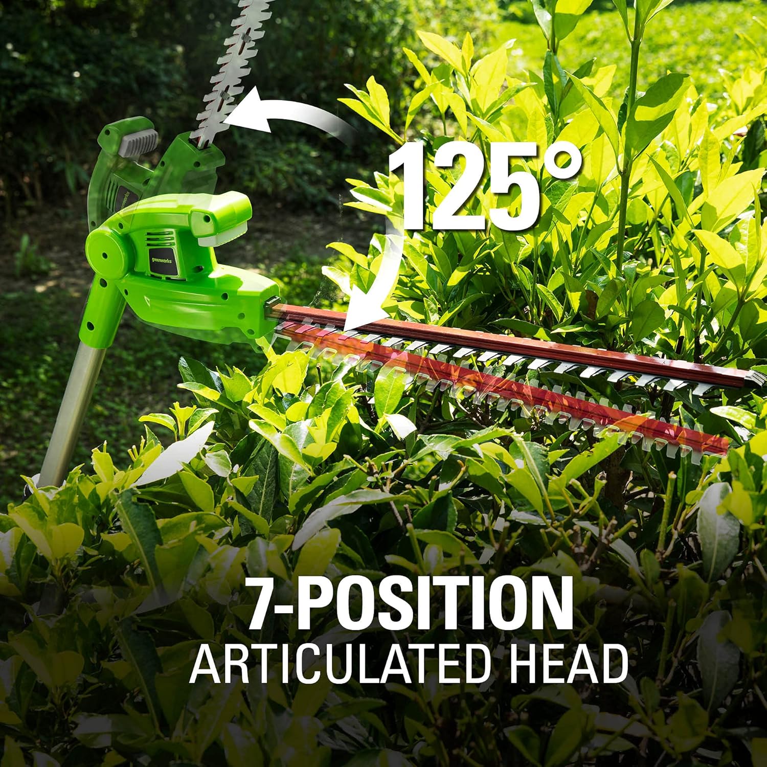 40V 20" Cordless Pole Hedge Trimmer with 2.0Ah Battery and Charger T9477