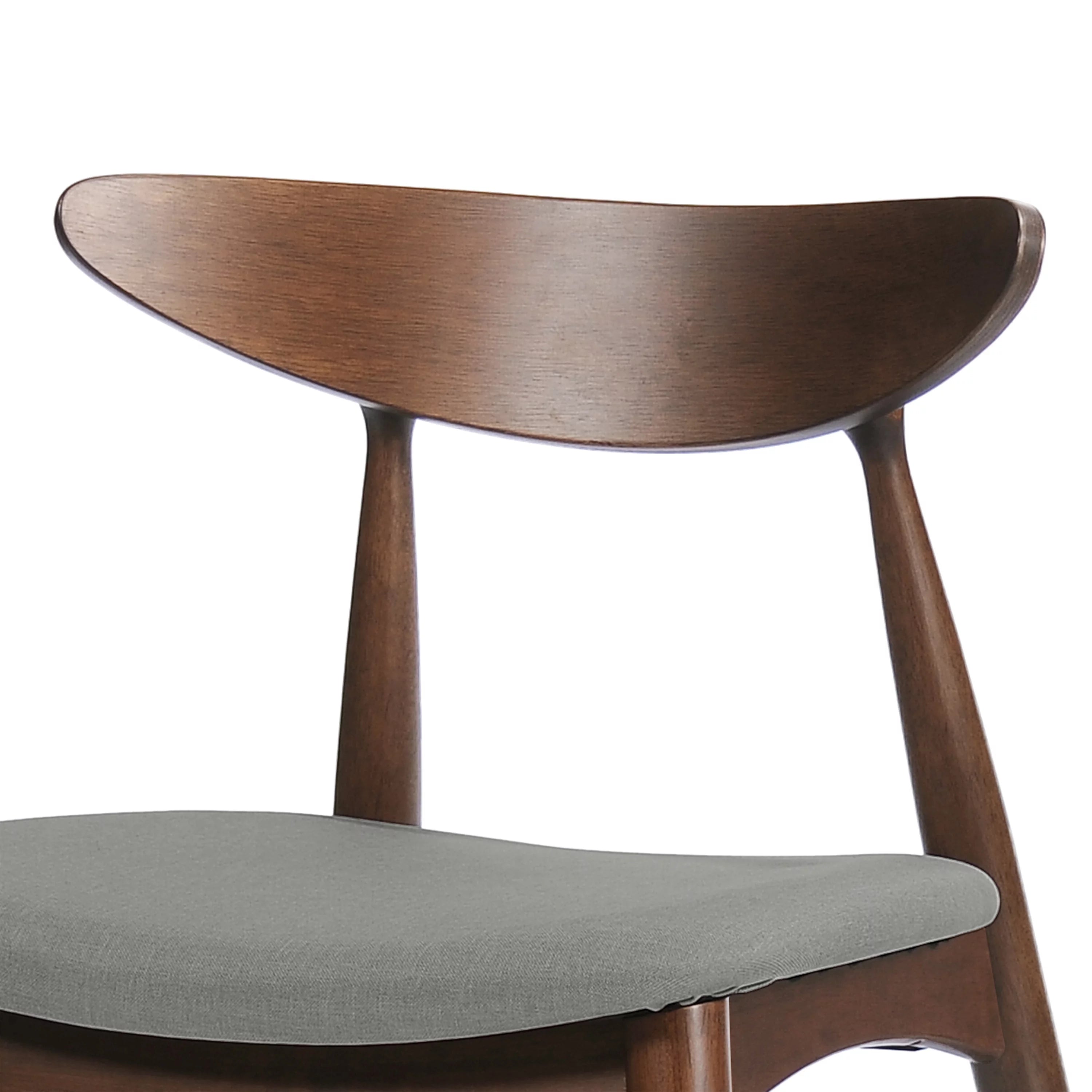 Light Grey Fabric Dining Chairs, Set of 2 F5978