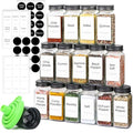 24Pcs 4oz Glass Spice Jars with Metal Lids R720339