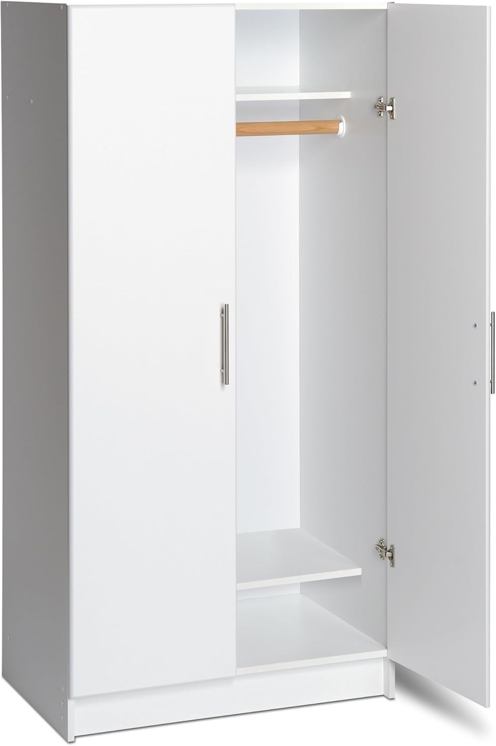 White Armoire Wardrobe with Hanging Rail M582