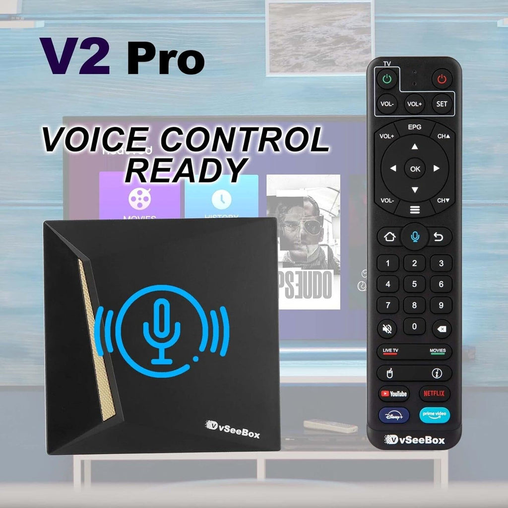 vSeeBox with Bluetooth Voice Remote & Wi-Fi H361789