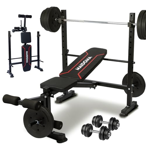 8 in 1 Olympic Weight Bench Set with Barbell Rack O614