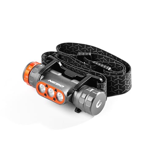 Rechargeable Headlamp, 1500 Lumens, 5 Light Modes, Detachable Magnetic Work Lamp, Waterproof, Bright LED Head Light, Includes USB Charging Cable S47061