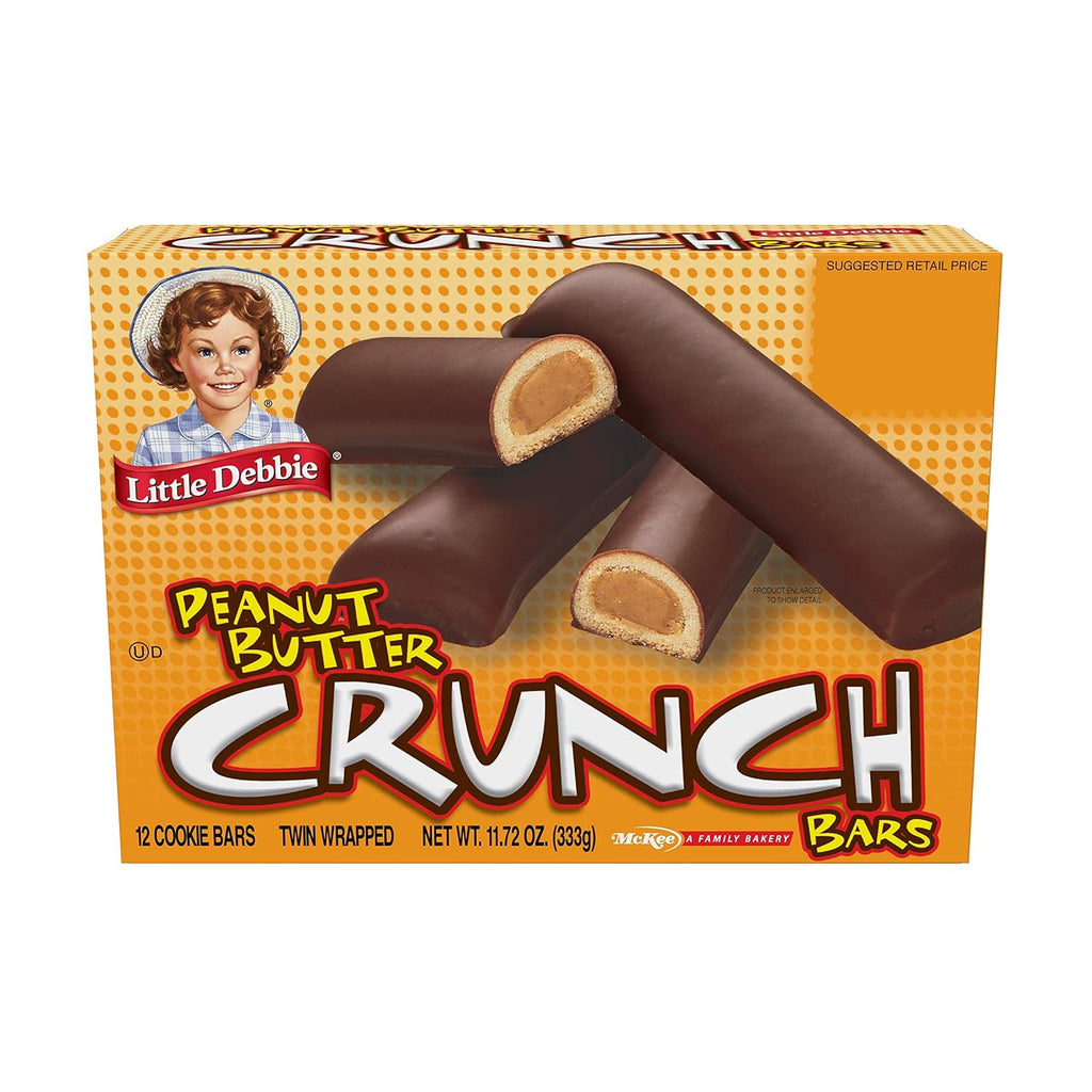 Peanut Butter Crunch Bars, 11.72 Oz Box, 6 Twin Wrapped Cookies, 12 Count G2027