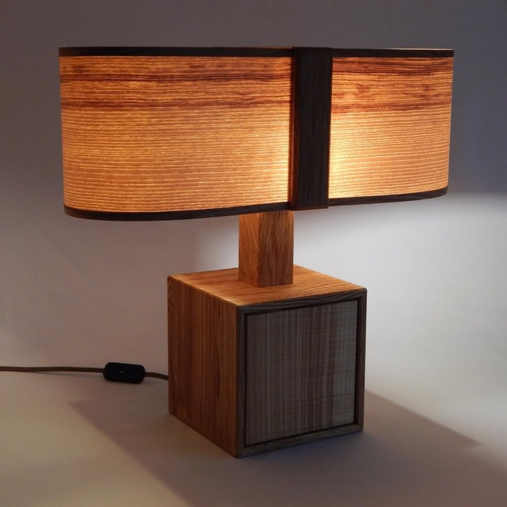 20"W x 18"H x 8"D Oak Wood Table Lamp K921766
