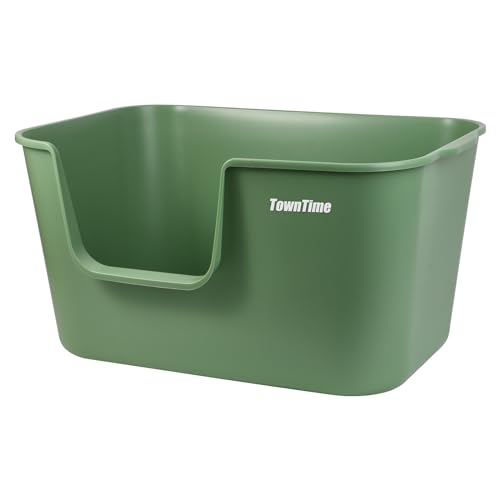 Extra Large Litter Box with High Sides 24.60" Lx16.92 Wx12.99 H, Yellow N427