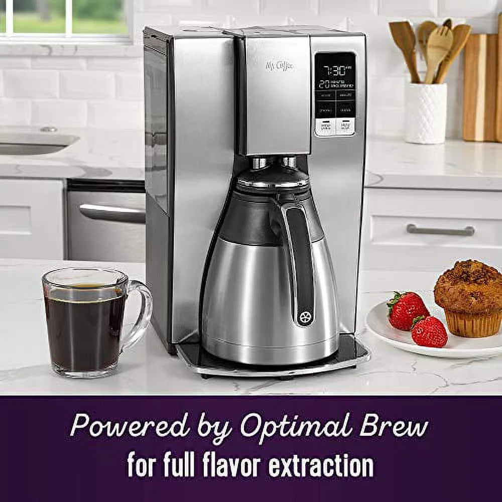 10 Cup Thermal Programmable Coffeemaker, Stainless Steel T587061