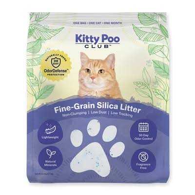Fine-Grain Silica Litter with Disposable Cat Litter Box X563