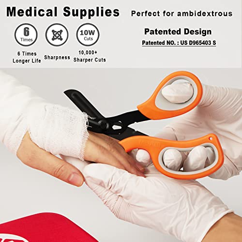 2 Pack Stainless Steel Medical Scissors with Non-Stick Blades J7868