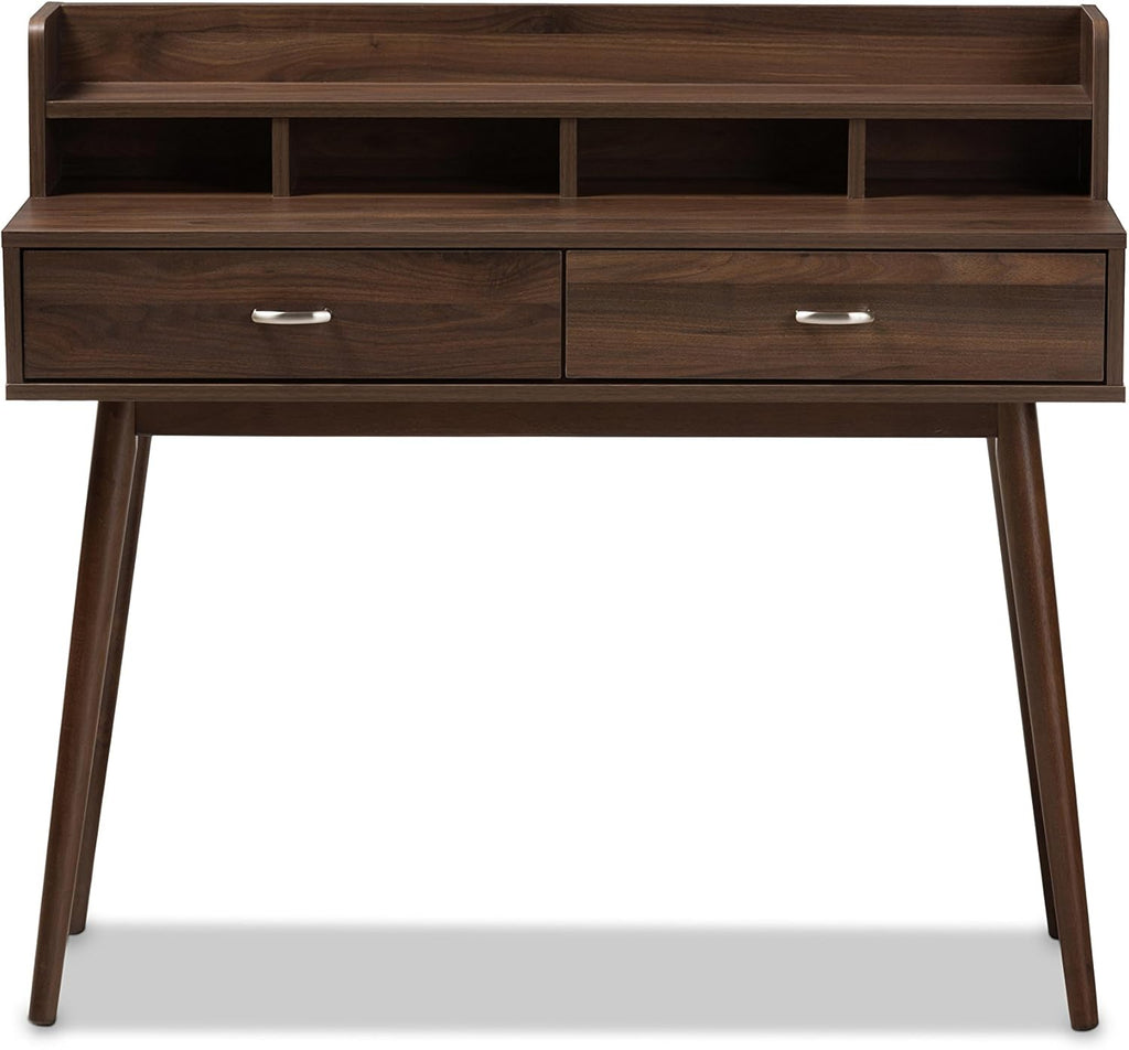 Walnut Brown 2-Drawer Desk D794260