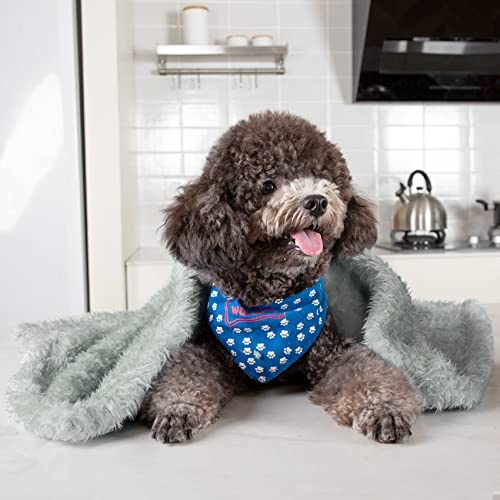 Gray 24x29 Inch Fluffy Fleece Dog Blanket T56372