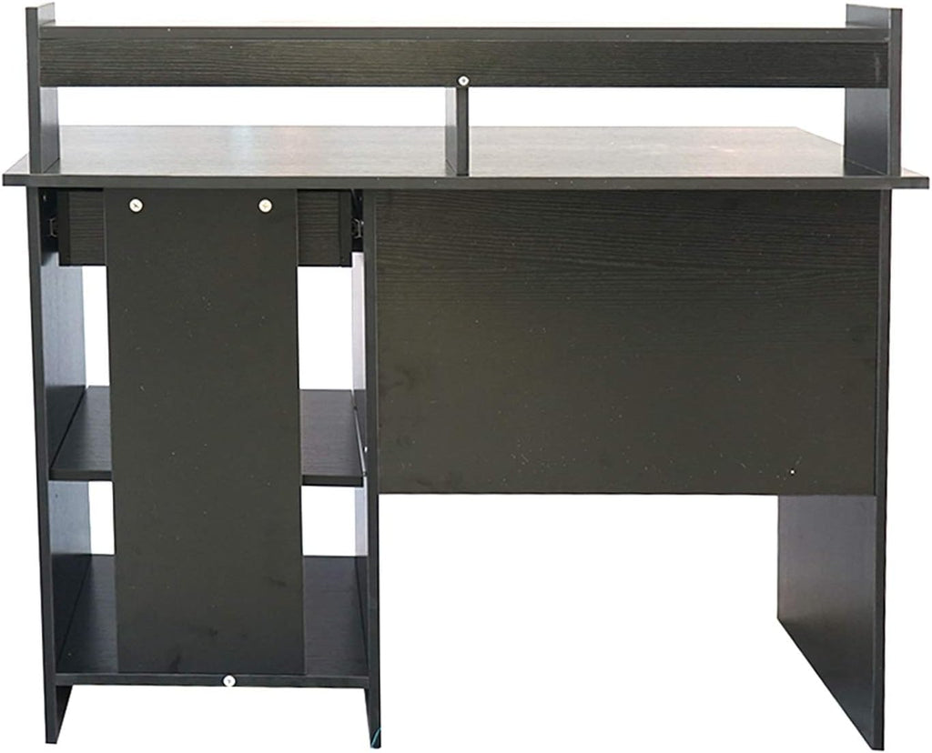 Black Computer Desk with Keyboard Tray and Drawer O719549