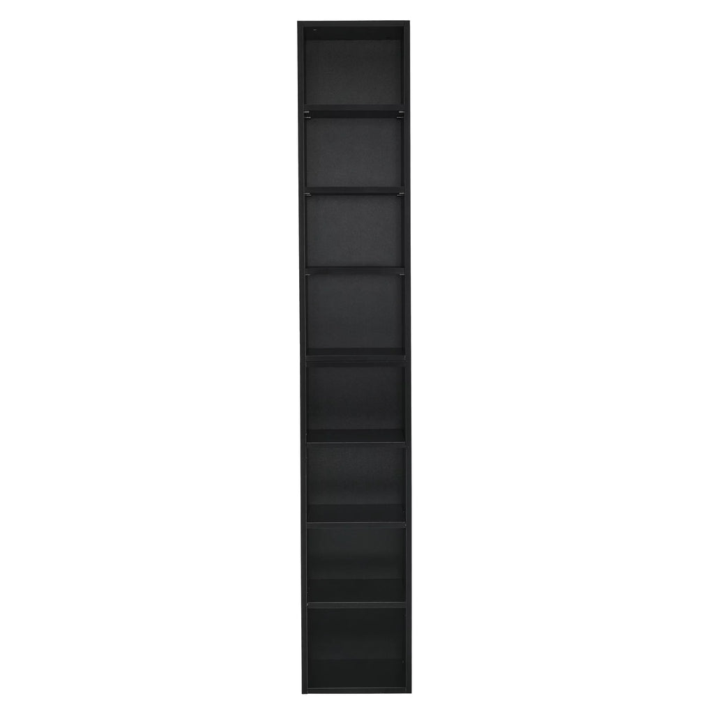 8-Tier Media Tower Rack with Adjustable Shelves O760