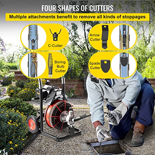 Drain Cleaner Machine with Foldable Handle S203703