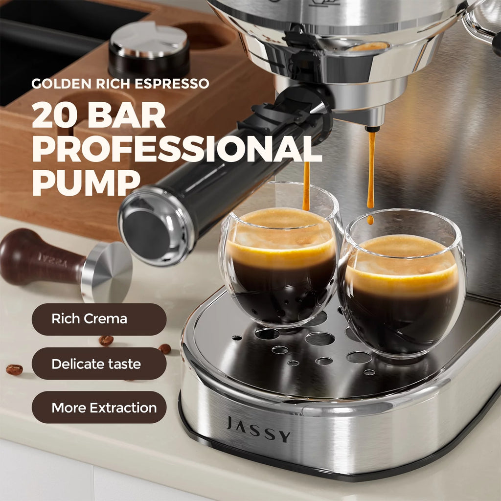 20 Bar Espresso Coffee Maker with Milk Frother Q632074