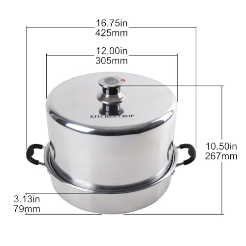 Stainless Steel Steam Canner with Temperature Indicator I507866