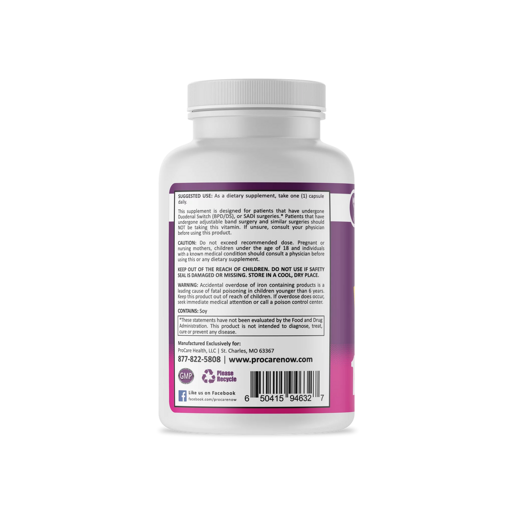 90 Capsules Bariatric Multivitamin Capsule I327
