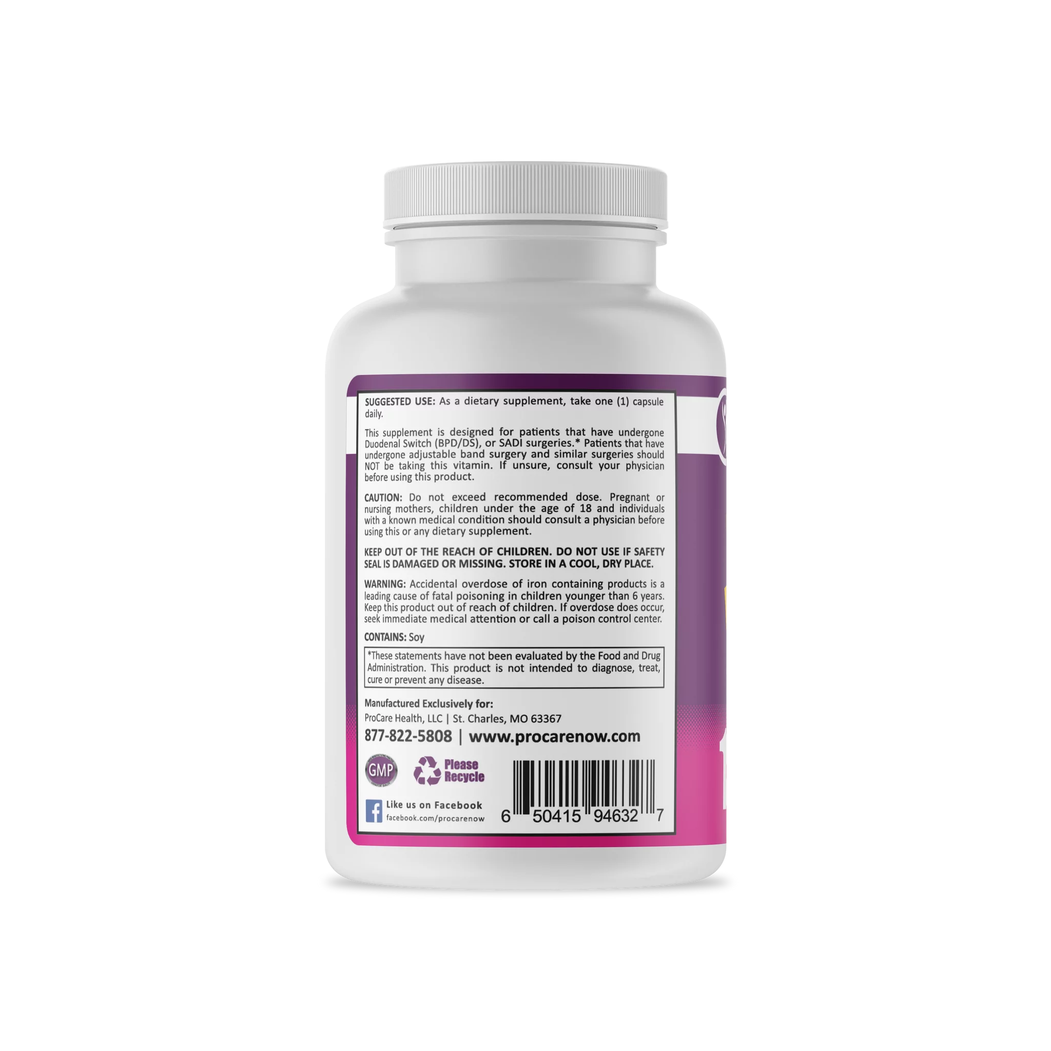 90 Capsules Bariatric Multivitamin Capsule I327