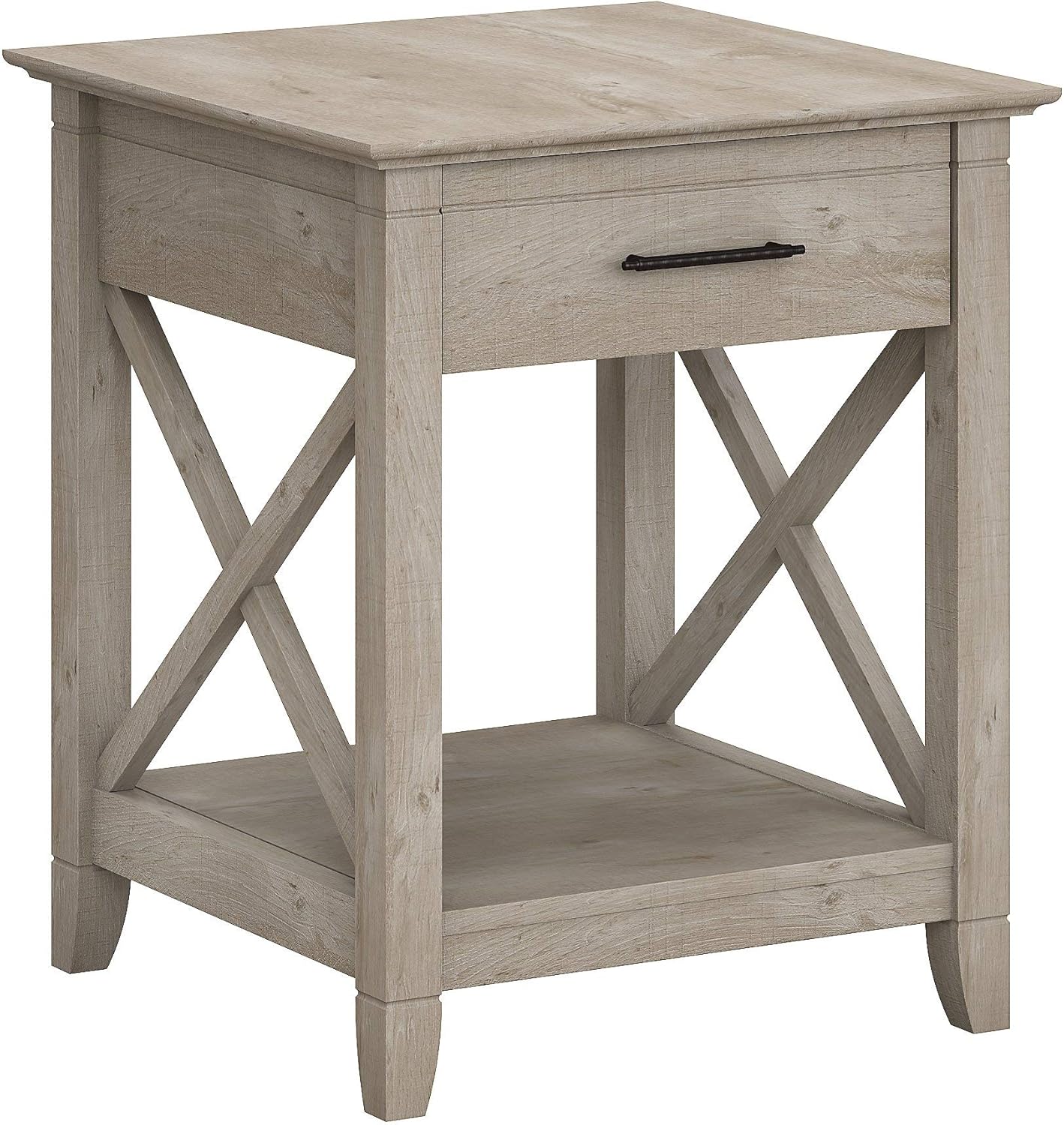 Cape Cod Gray End Table with Storage Y46026