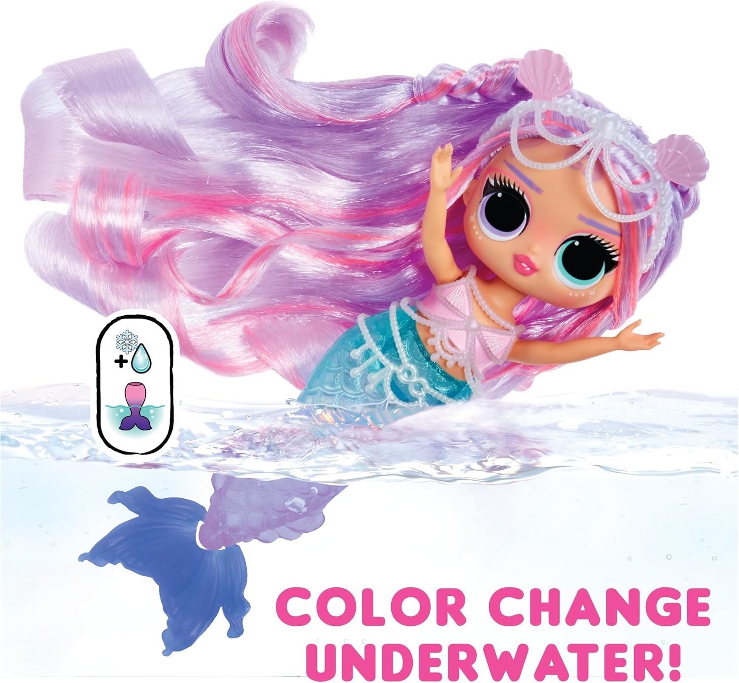 Mermaid Lana Marine Fashion Doll with Color Changing Tail C507710