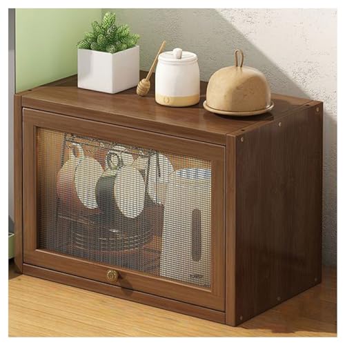Rustic Mini Countertop Cabinet with Door and Drawer F94700