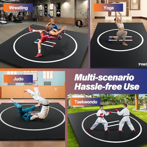 10' x 10' Black Wrestling Mat O5065