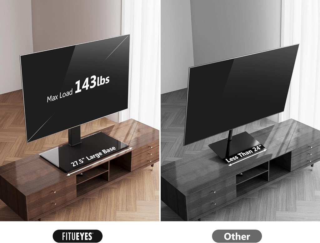 Table Top TV Stand for 50-85 inch TVs and Rolling TV Stand for 32-75 Inch TVs Z360