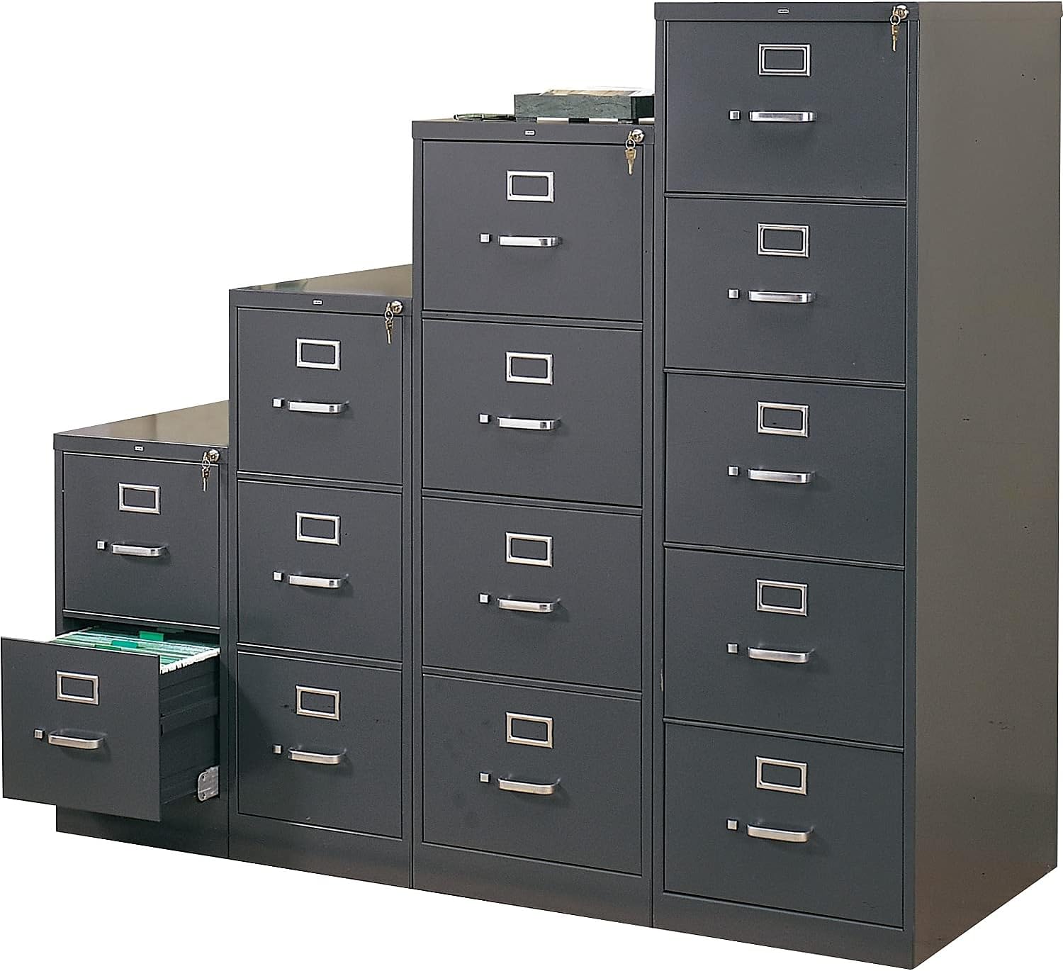 2-Drawer Charcoal Office Filing Cabinet K403