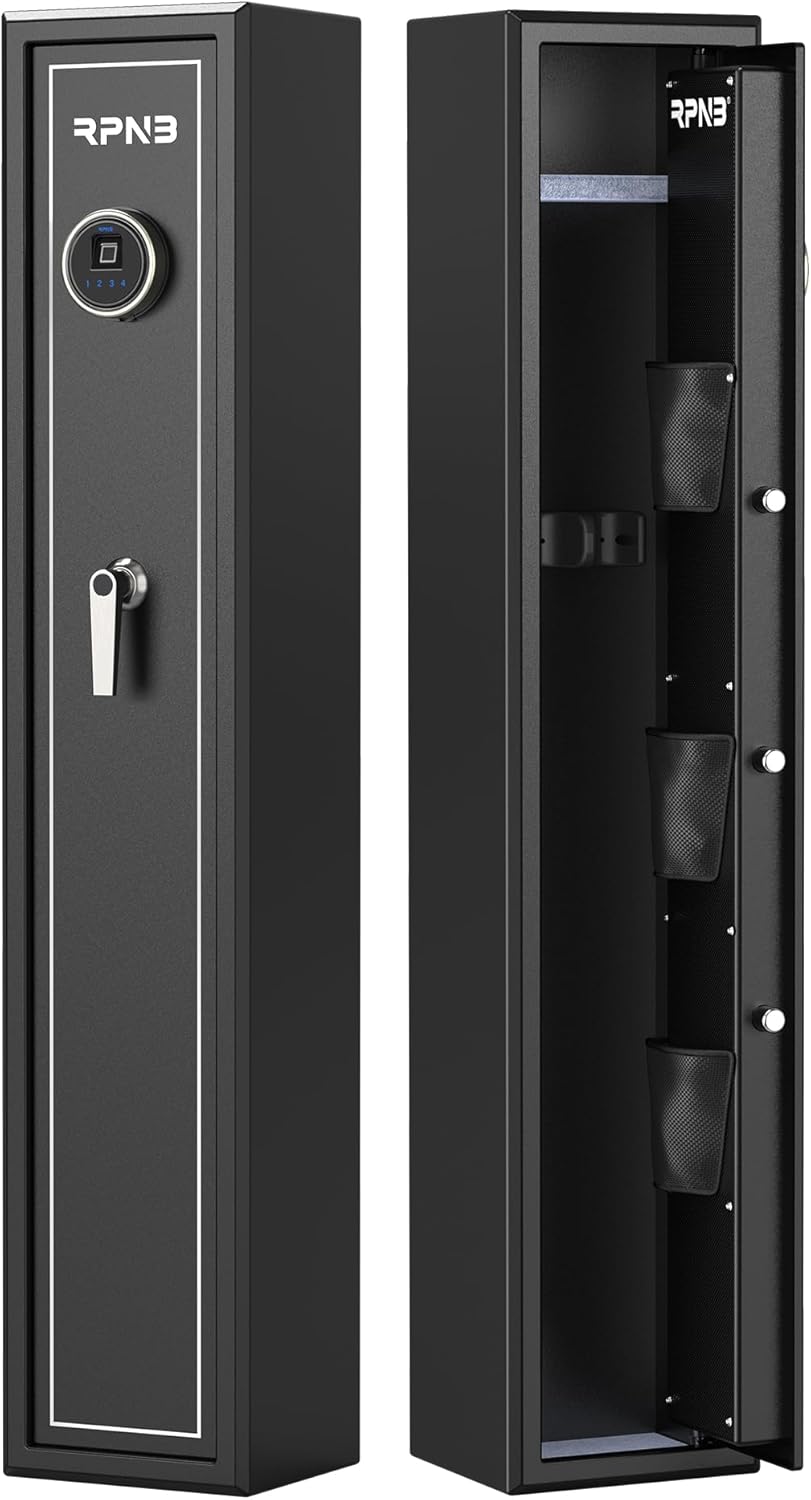 Large Biometric Rifle Safe with Removable Shelf C797