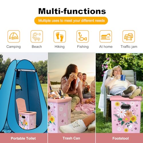 XL Folding Portable Toilet T6886