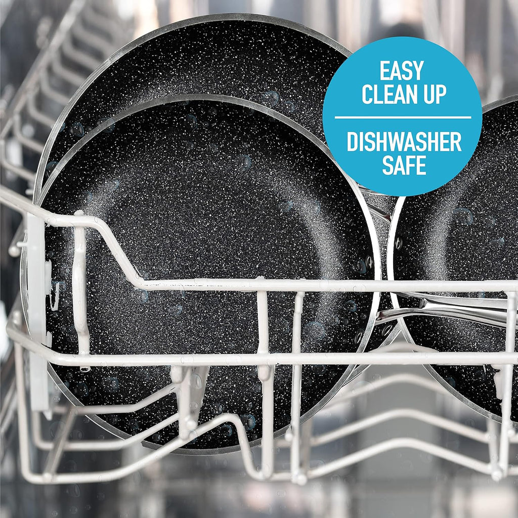 10pc Nonstick Granite Stone Cookware Set C133