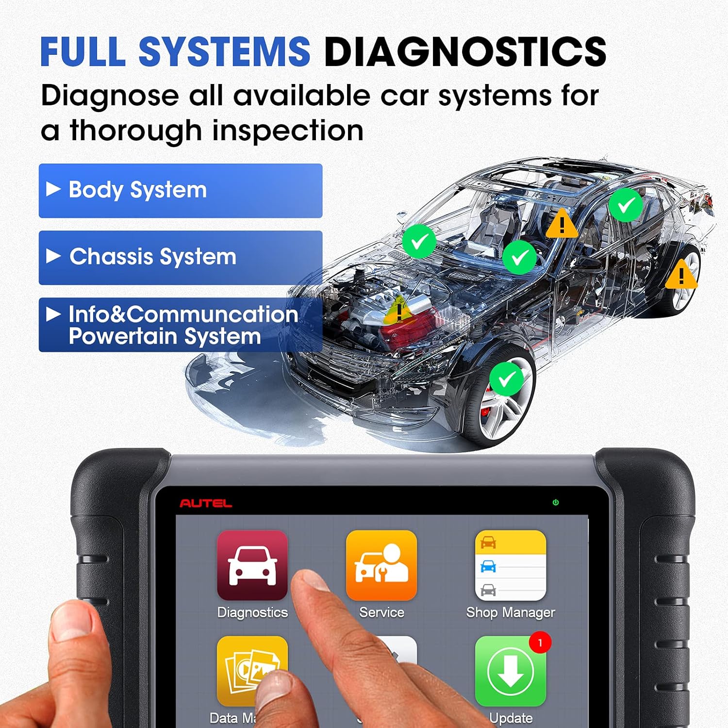 OBD2 Diagnostic Scanner with Bi-directional Control E825