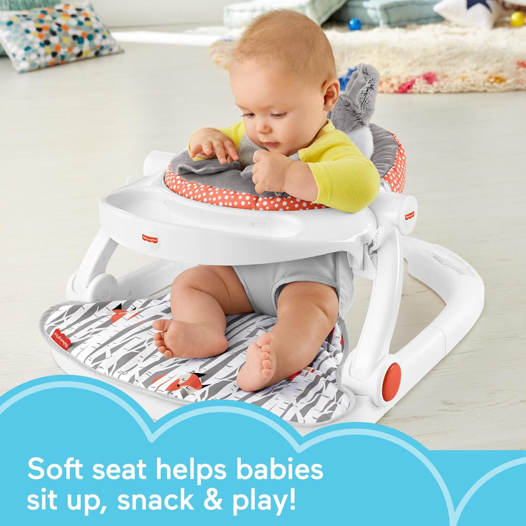 Portable Baby Floor Seat with Snack Tray and Toy Bar L152