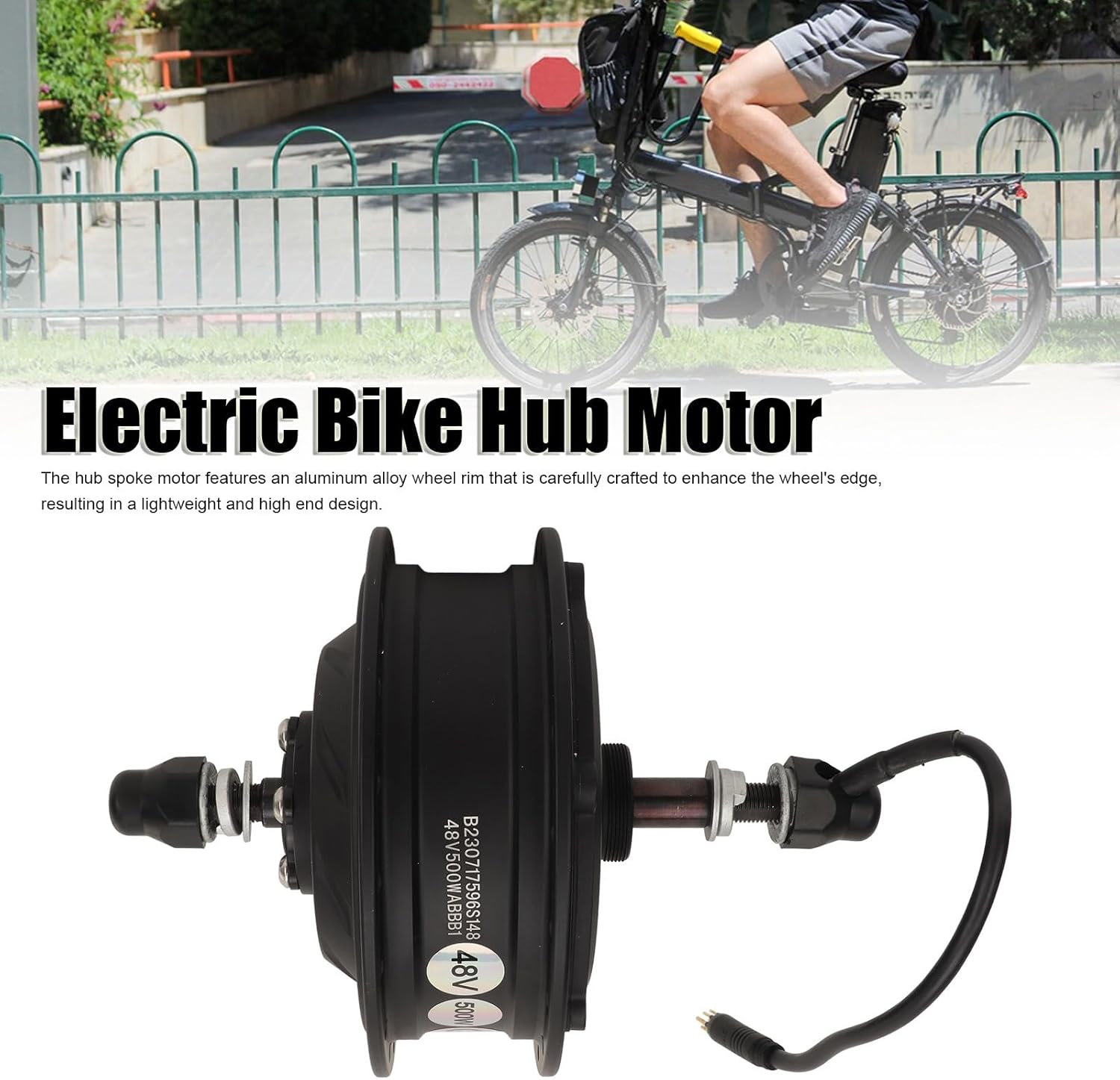 48V 500W Electric Bicycle Rear Drive Hub Motor K837