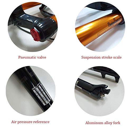 Black 26-Inch 1-1/8' Magnesium Alloy 100mm Suspension Fork X5248
