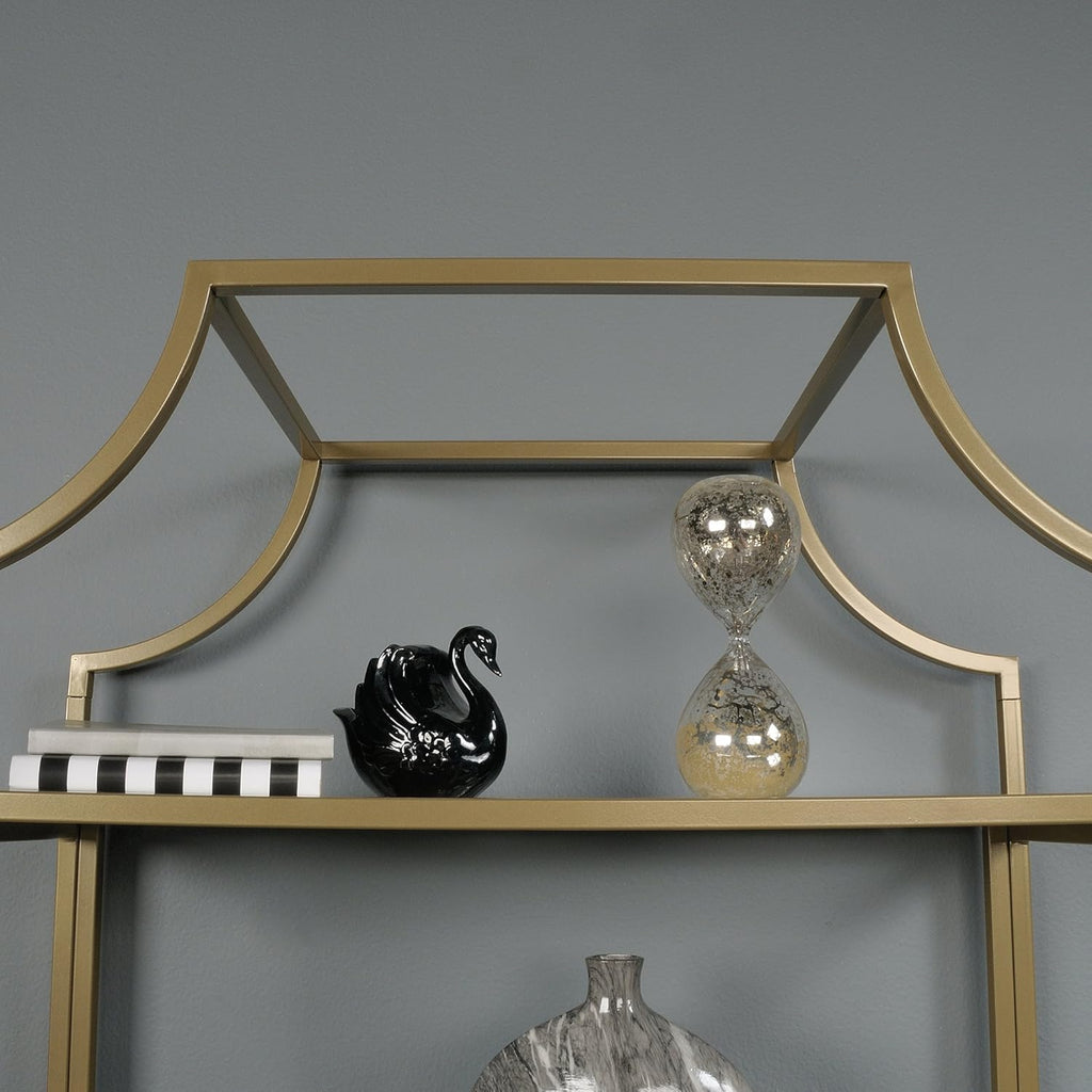 Satin Gold Bookcase O33244