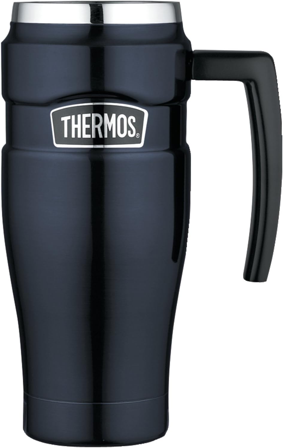 16 Ounce Blue Stainless Steel Travel Mug O142736