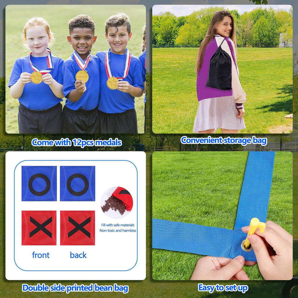 Outdoor Giant Tic Tac Toe Bean Bag Toss Game G2266
