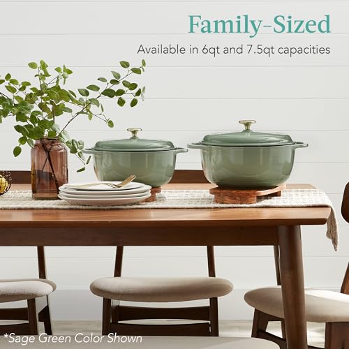 6 Quart Enamel Cast-Iron Round Dutch Oven J915599